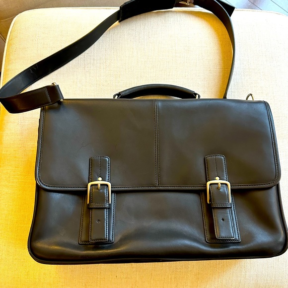 Black coach briefcase - Picture 1 of 3